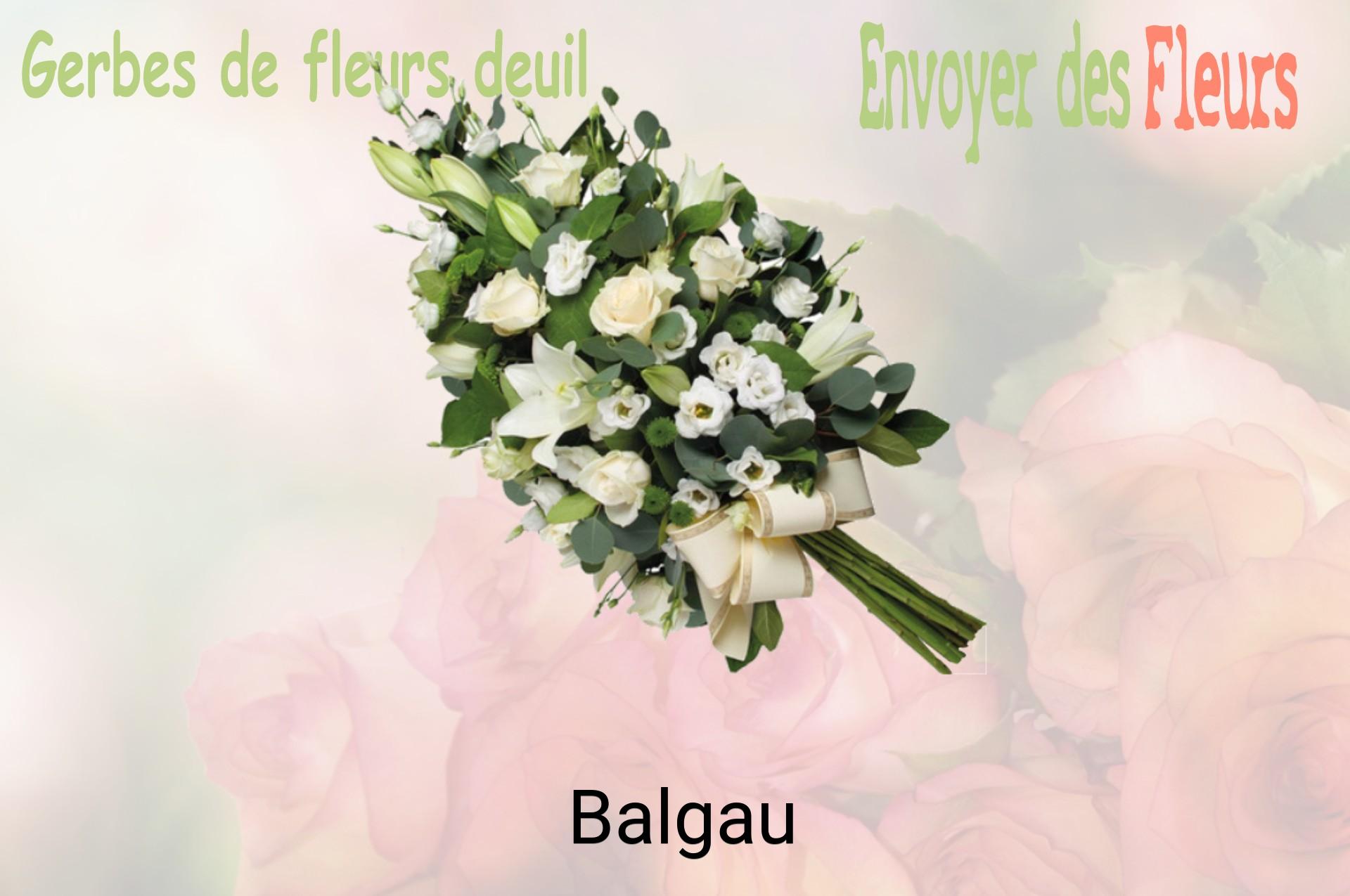 Gerbe de fleurs de deuil livrée à Balgau